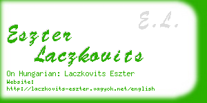 eszter laczkovits business card